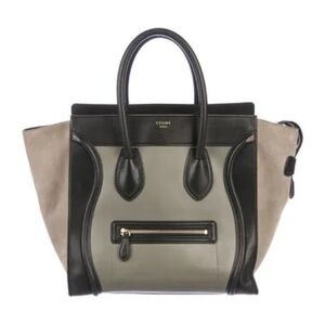 Celine Tricolor Mini Luggage Tote